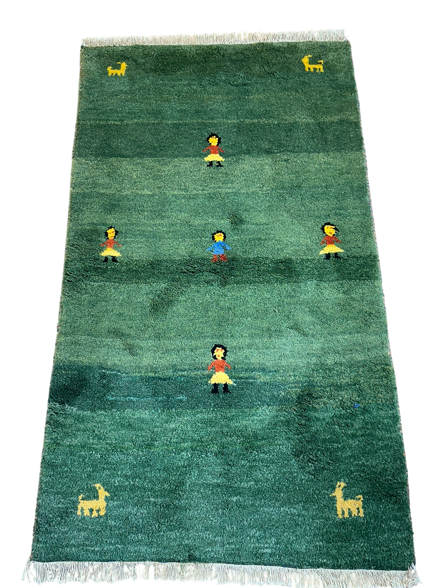 Orientteppich handgeknüpft Gabbeh Indian 155x90 cm