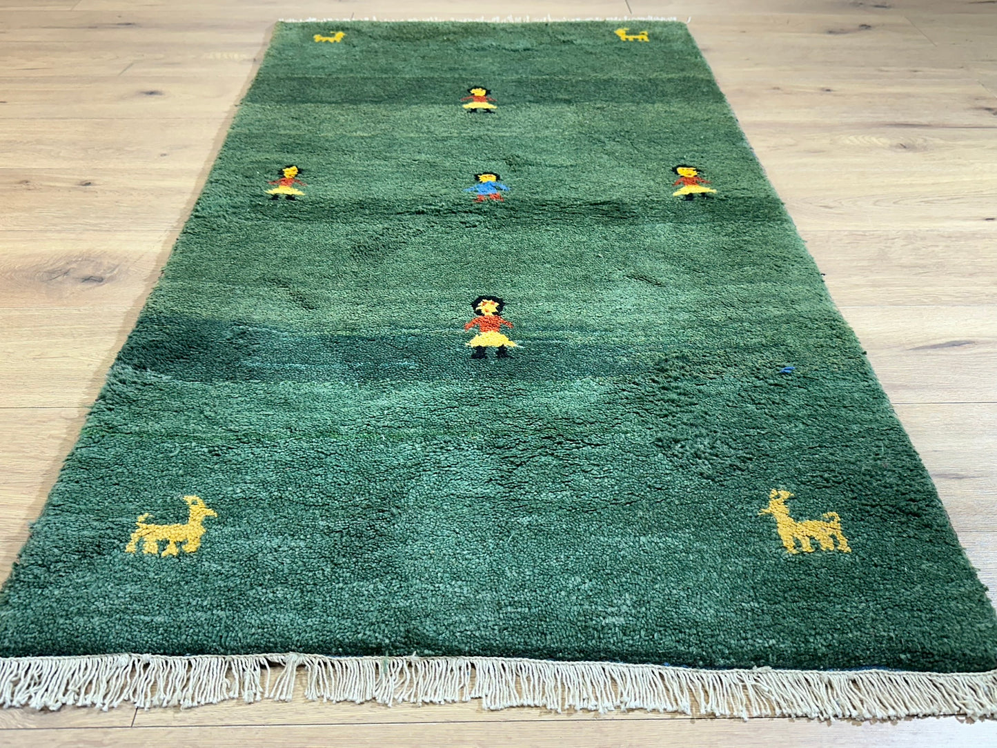 Orientteppich handgeknüpft Gabbeh Indian 155x90 cm