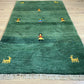Orientteppich handgeknüpft Gabbeh Indian 155x90 cm
