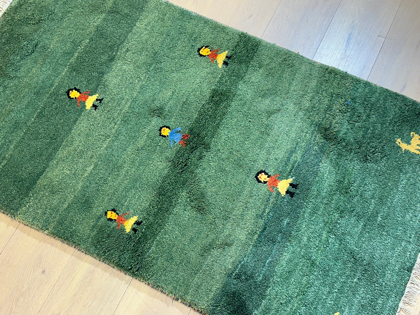 Orientteppich handgeknüpft Gabbeh Indian 155x90 cm