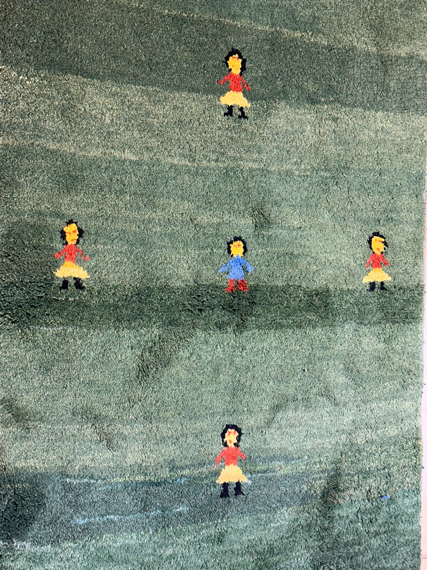 Orientteppich handgeknüpft Gabbeh Indian 155x90 cm