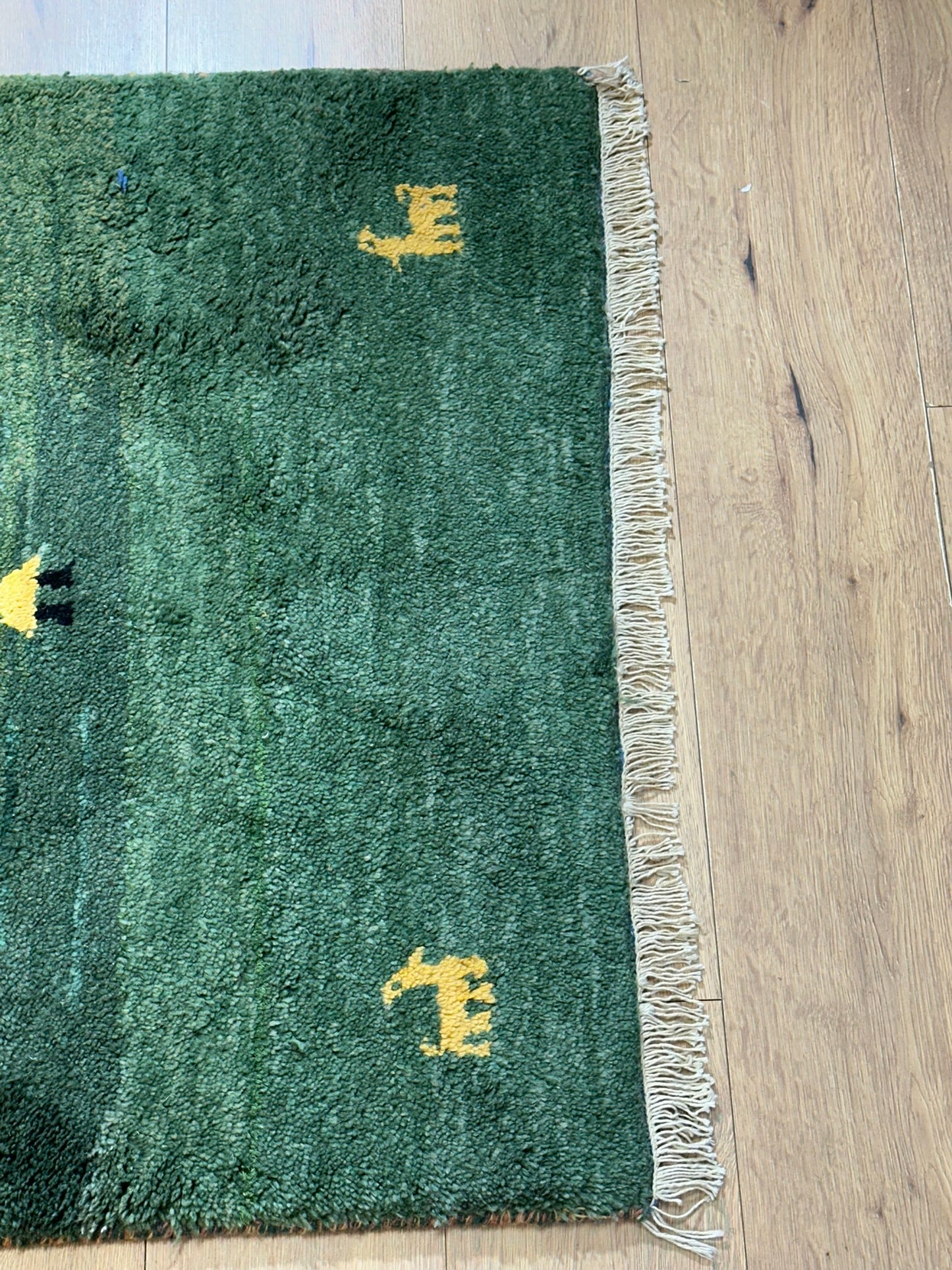 Orientteppich handgeknüpft Gabbeh Indian 155x90 cm