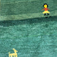 Orientteppich handgeknüpft Gabbeh Indian 155x90 cm