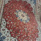 Orientteppich handgeknüpft 393x302 Täbriz Muster 50er