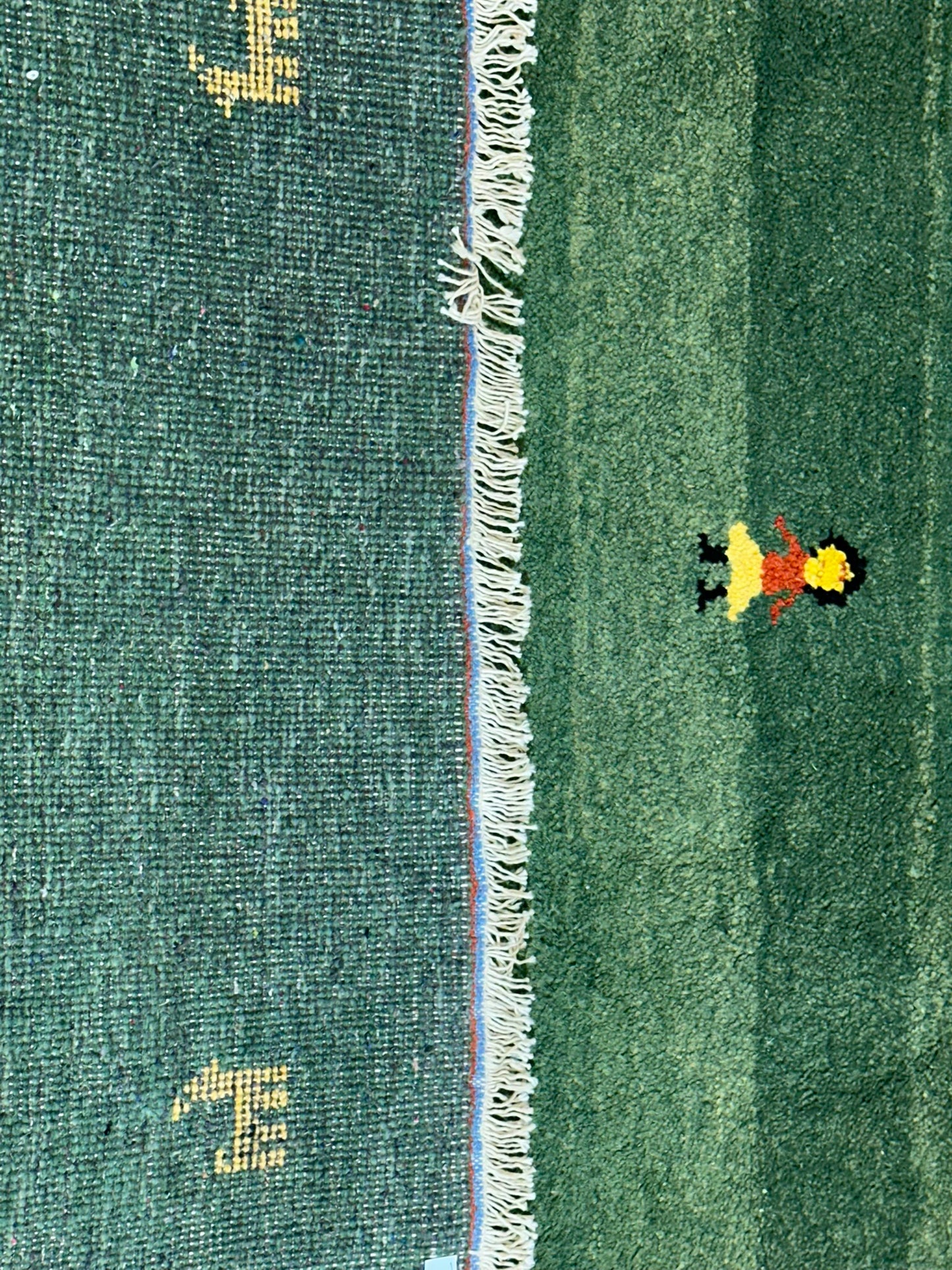 Orientteppich handgeknüpft Gabbeh Indian 155x90 cm