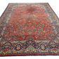 Orientteppich handgeknüpft antik naturfarben Keschan 426x320 cm