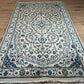 Orientteppich handgeknüpft Nain mit Seide 207x120 cm