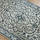 Orientteppich handgeknüpft Nain mit Seide 207x120 cm