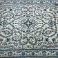 Orientteppich handgeknüpft Nain mit Seide 207x120 cm