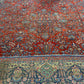 Orientteppich handgeknüpft antik naturfarben Keschan 426x320 cm