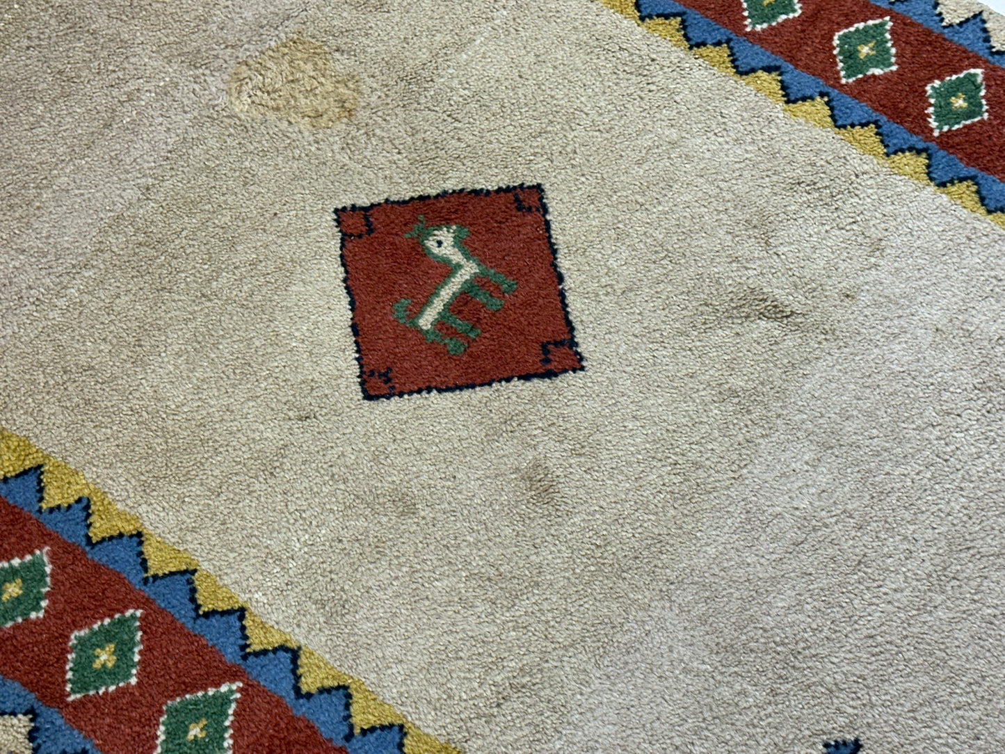 Orientteppich handgeknüpft Gabbeh Indian 155x94 cm