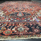 Orientteppich handgeknüpft 335x230cm antik naturfarben Heriz Artdeco