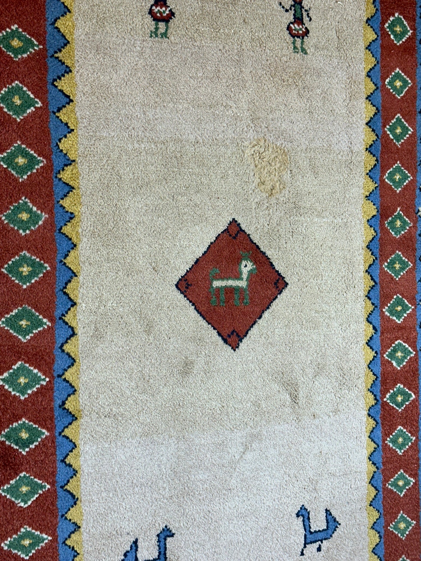 Orientteppich handgeknüpft Gabbeh Indian 155x94 cm