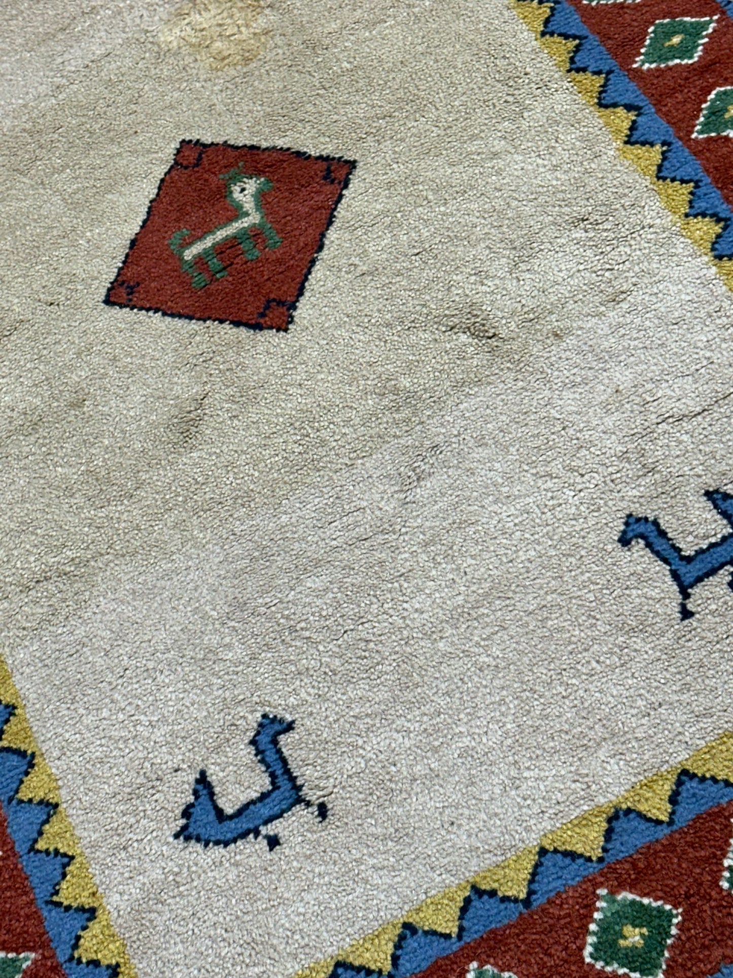 Orientteppich handgeknüpft Gabbeh Indian 155x94 cm