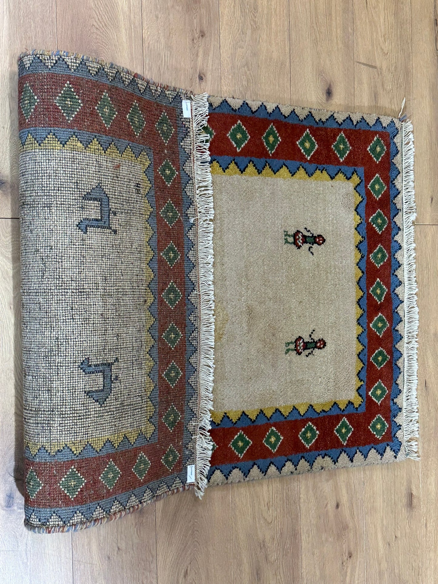 Orientteppich handgeknüpft Gabbeh Indian 155x94 cm
