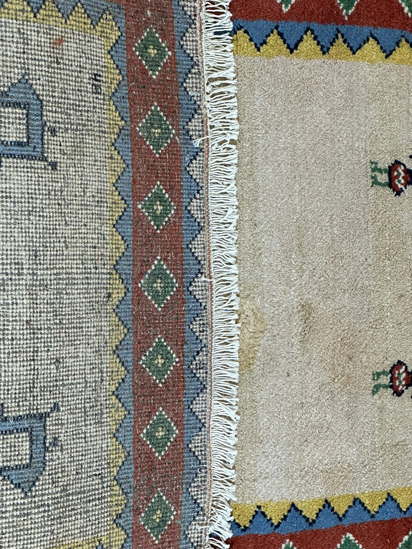 Orientteppich handgeknüpft Gabbeh Indian 155x94 cm