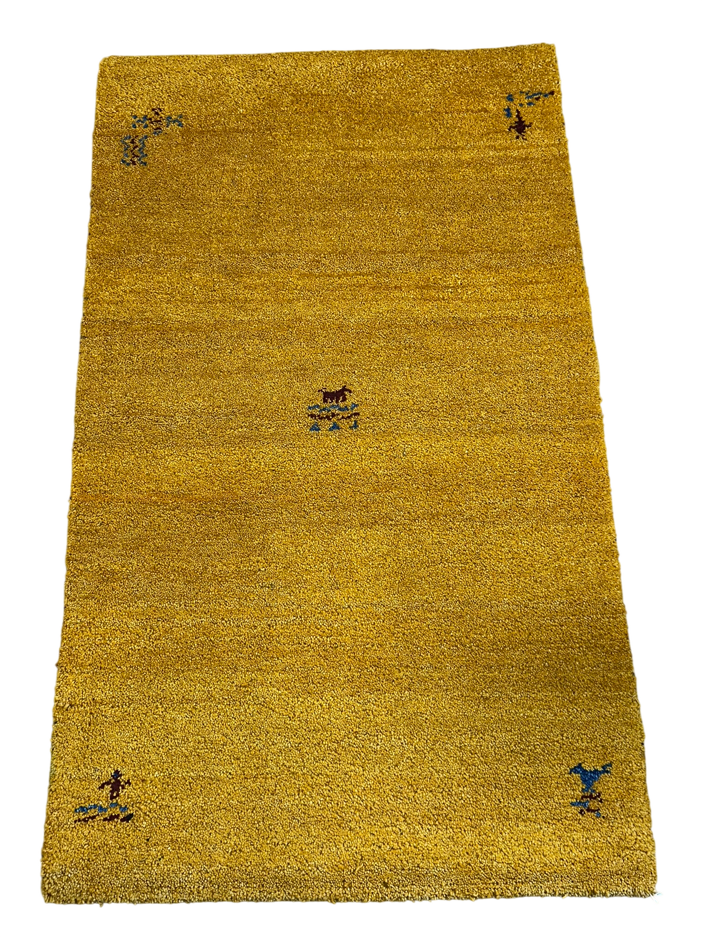Orientteppich handgeknüpft Gabbeh Indian 150x90 cm