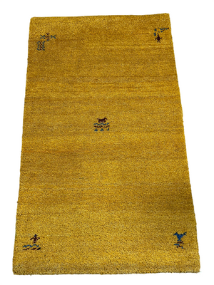 Orientteppich handgeknüpft Gabbeh Indian 150x90 cm