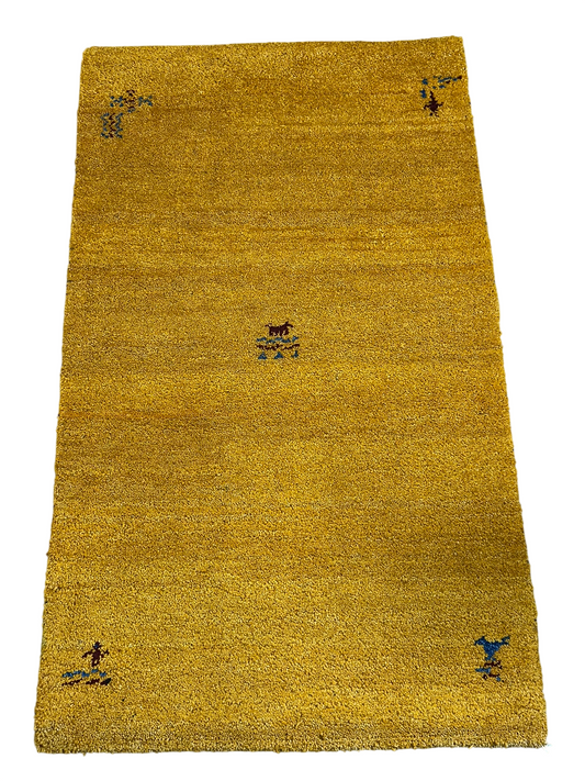 Orientteppich handgeknüpft Gabbeh Indian 150x90 cm