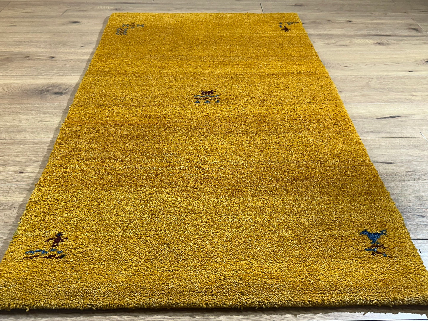Orientteppich handgeknüpft Gabbeh Indian 150x90 cm