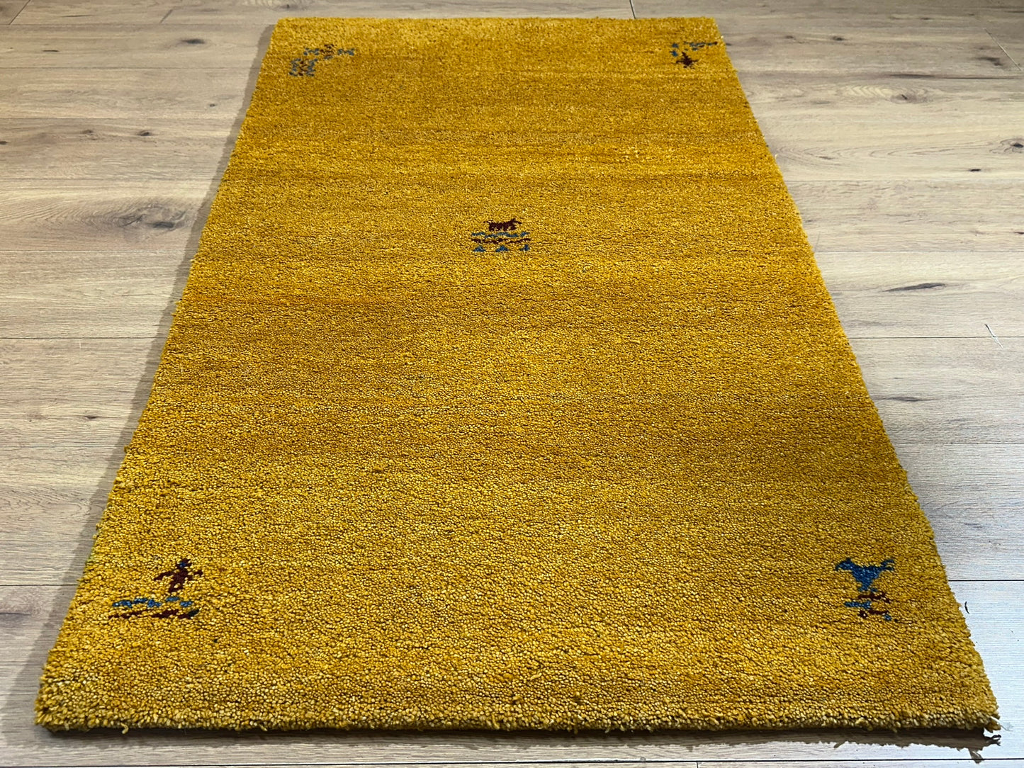 Orientteppich handgeknüpft Gabbeh Indian 150x90 cm