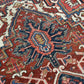 Orientteppich handgeknüpft 335x230cm antik naturfarben Heriz Artdeco