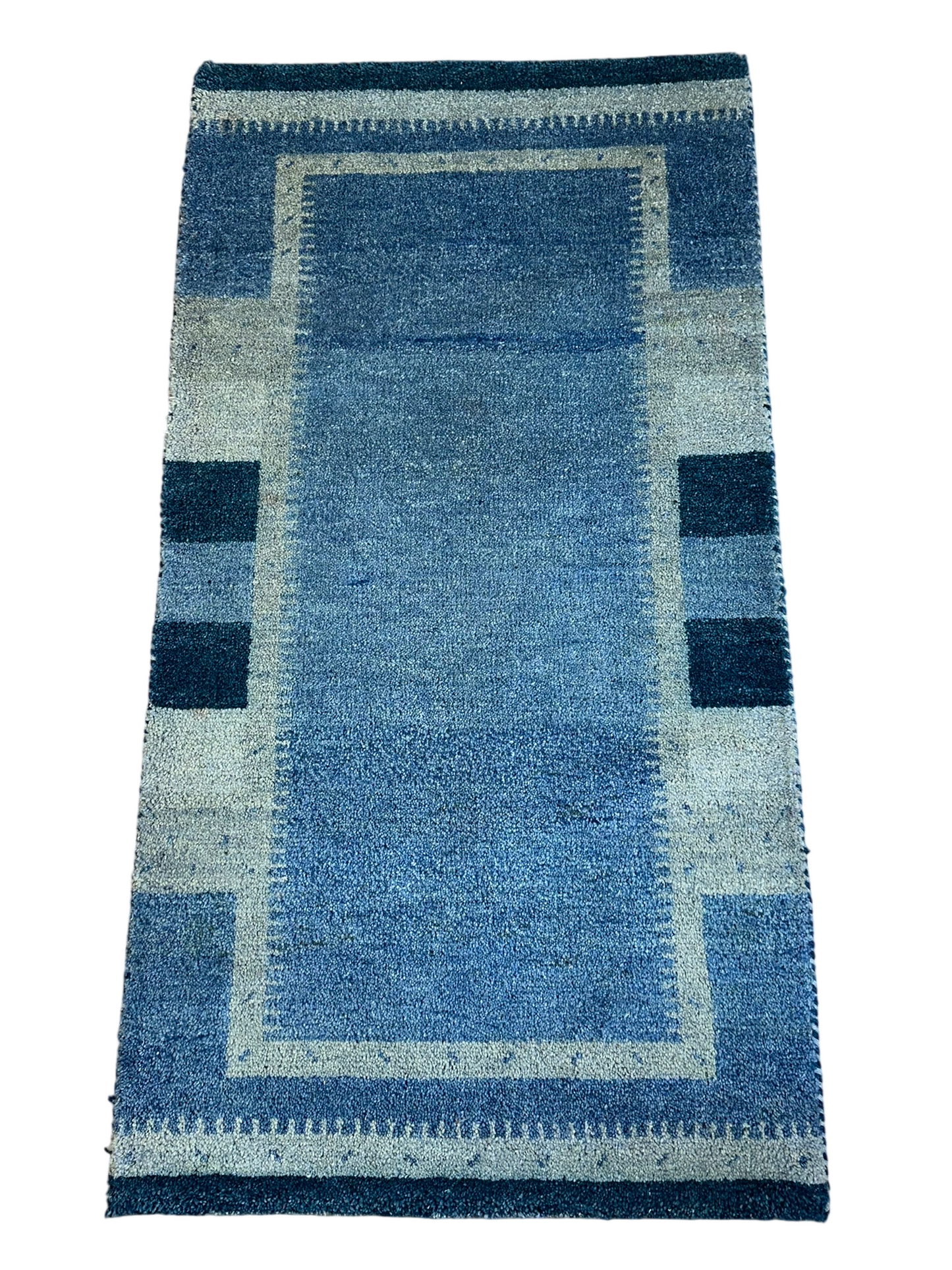 Orientteppich handgeknüpft Gabbeh Indian 140x70 cm