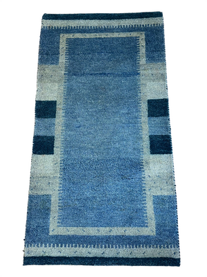 Orientteppich handgeknüpft Gabbeh Indian 140x70 cm