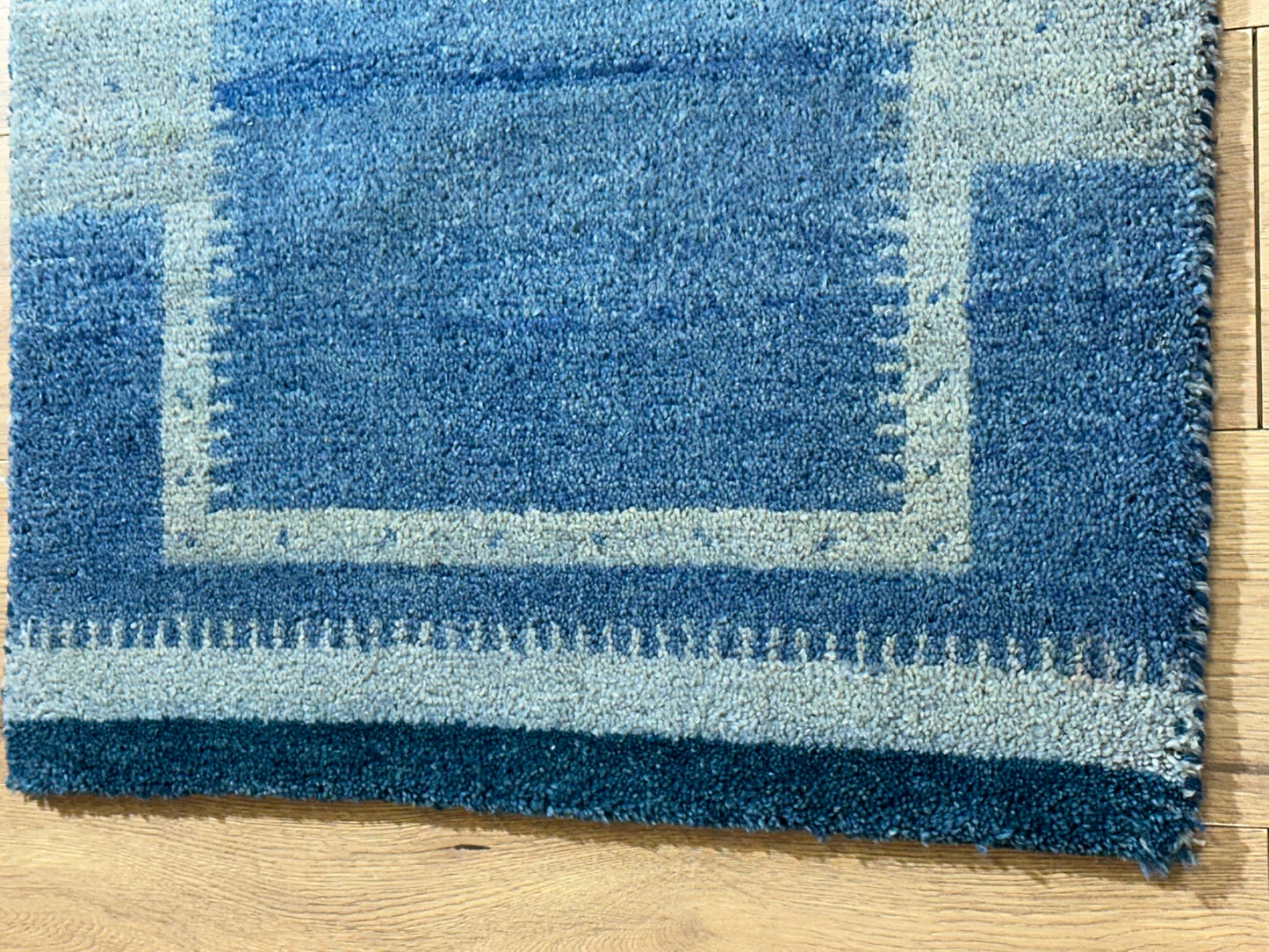 Orientteppich handgeknüpft Gabbeh Indian 140x70 cm