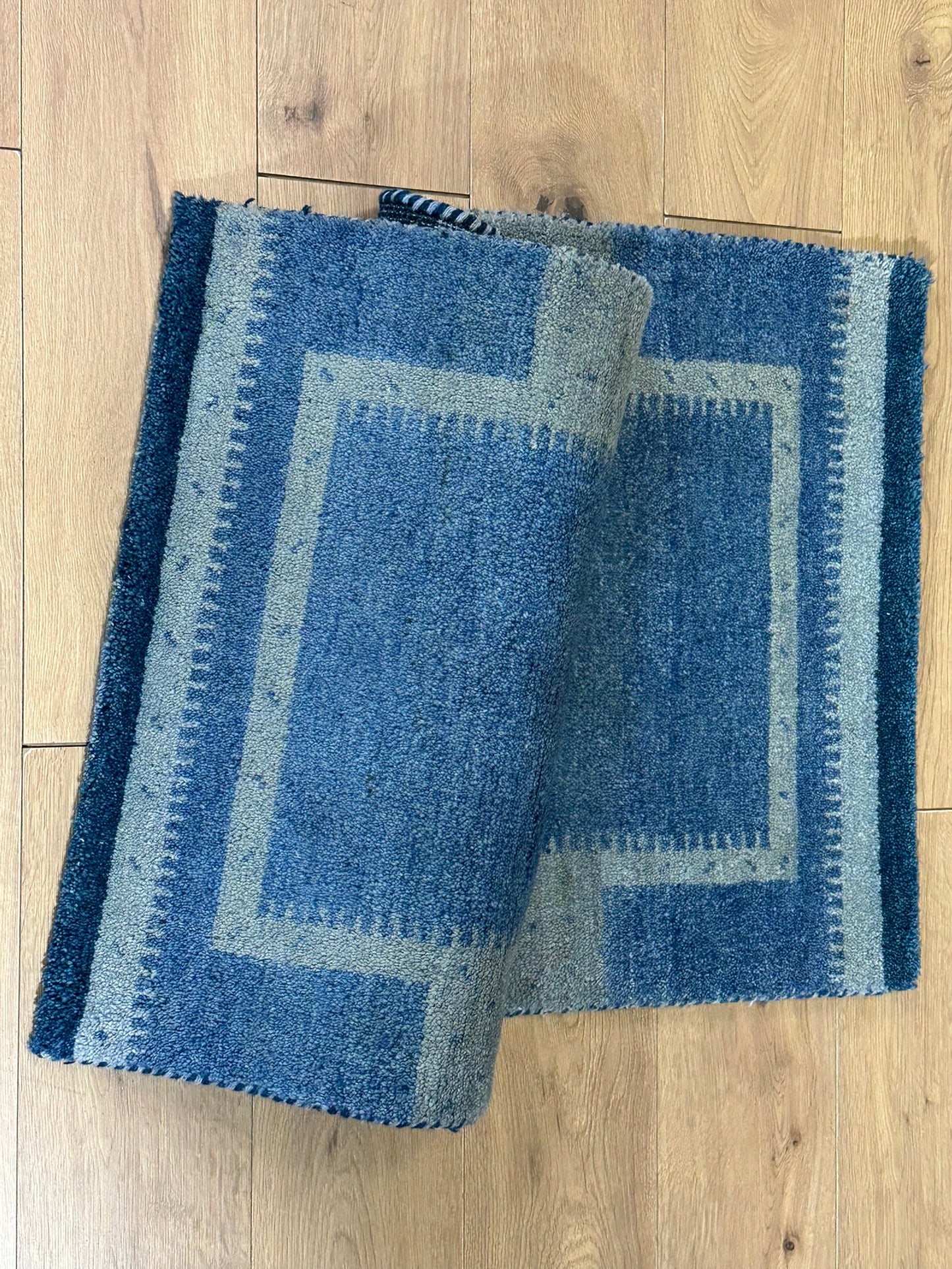Orientteppich handgeknüpft Gabbeh Indian 140x70 cm