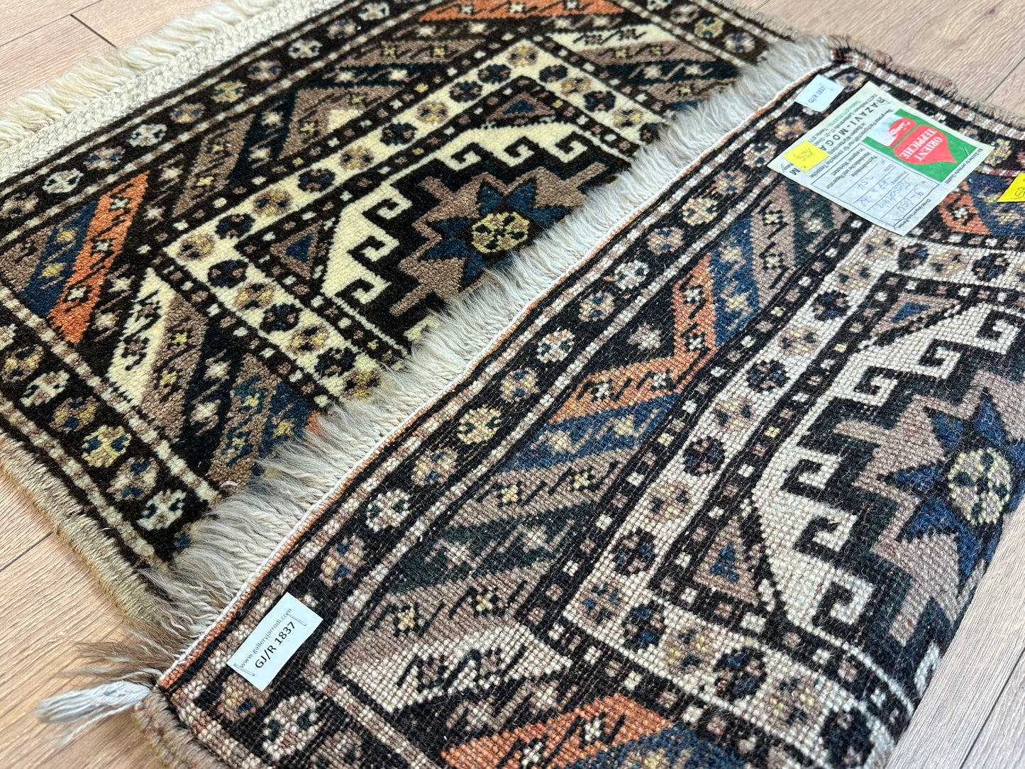 Handgeknüpfter Perser Orientteppich Meschgin 96x65 cm