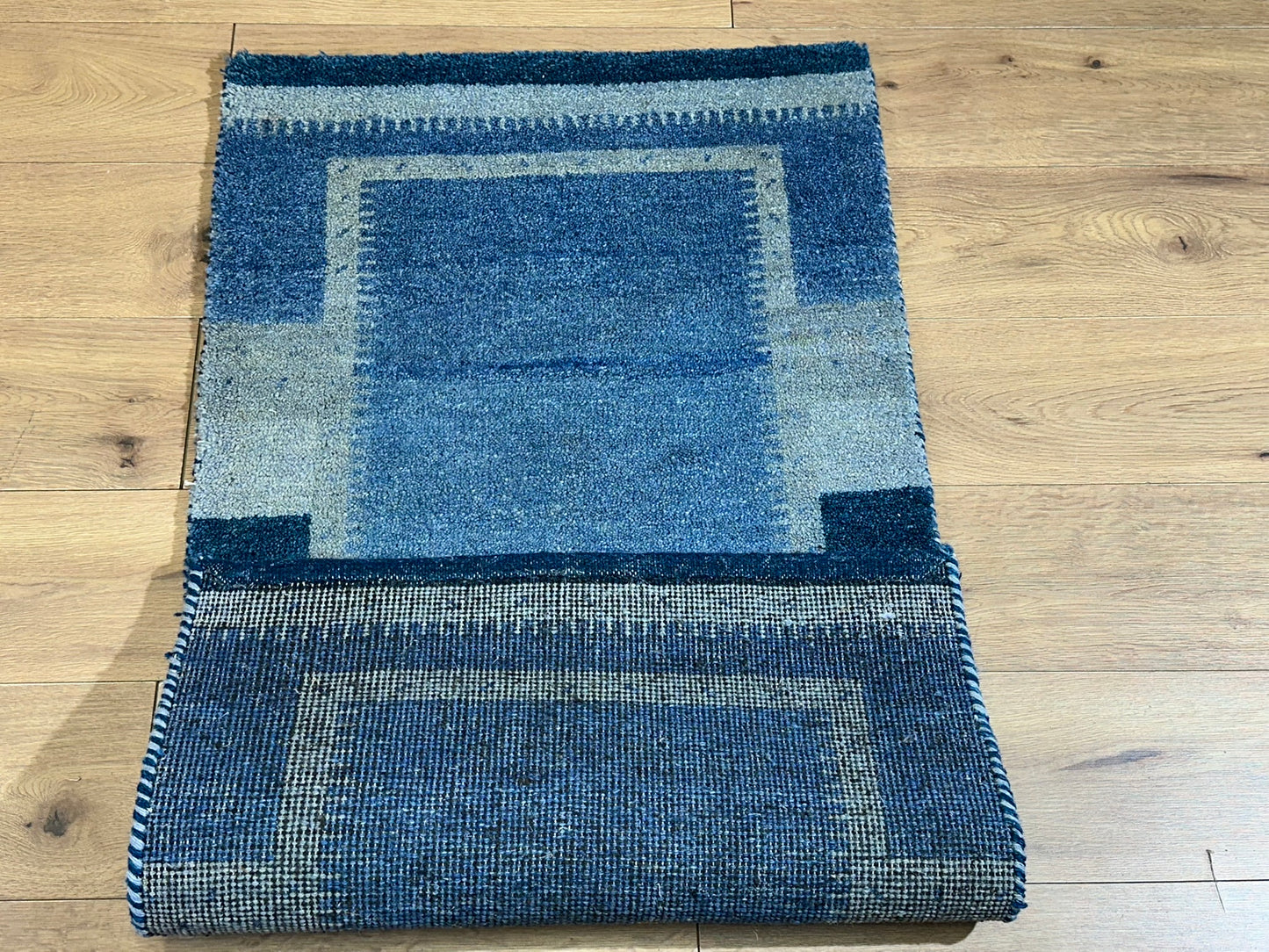 Orientteppich handgeknüpft Gabbeh Indian 140x70 cm