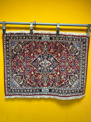 Perser Teppich Keshan Handgeknüpft aus hochwertiger Korkwolle 100x70cm