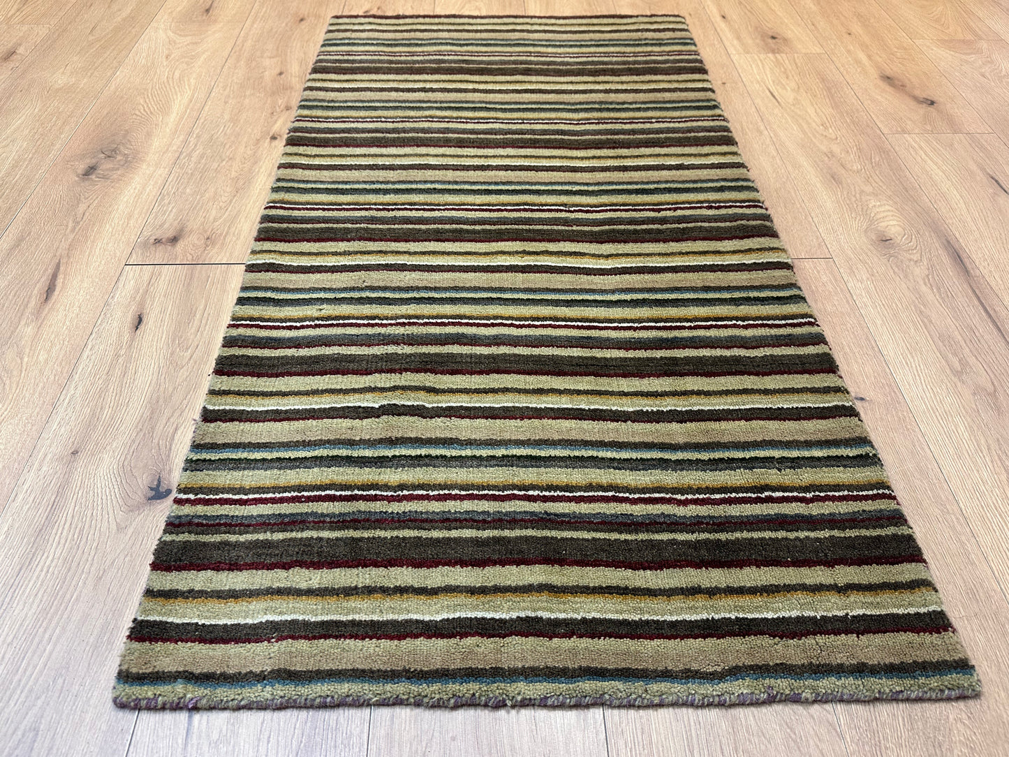 Perser Teppich Gabbeh – Handgeknüpft im modernen Nomadenstil – 142 x 72 cm