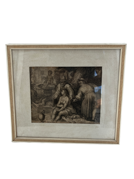 Gemälde Susanna und die Ältesten 39x35cm
