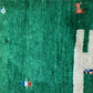 Orientteppich handgeknüpft Gabbeh Indian 137x68 cm