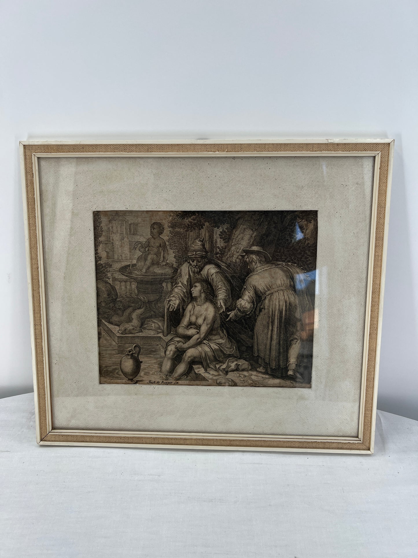 Gemälde Susanna und die Ältesten 39x35cm