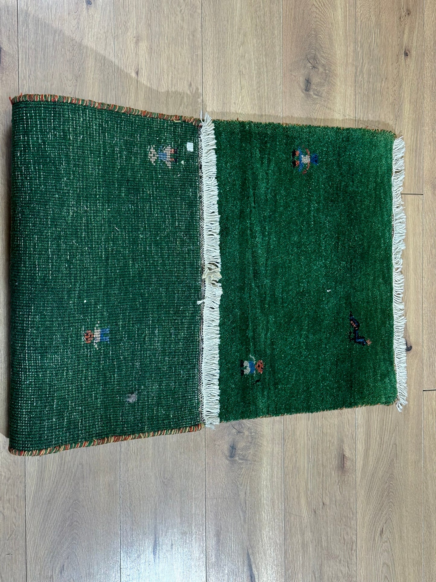 Orientteppich handgeknüpft Gabbeh Indian 137x68 cm