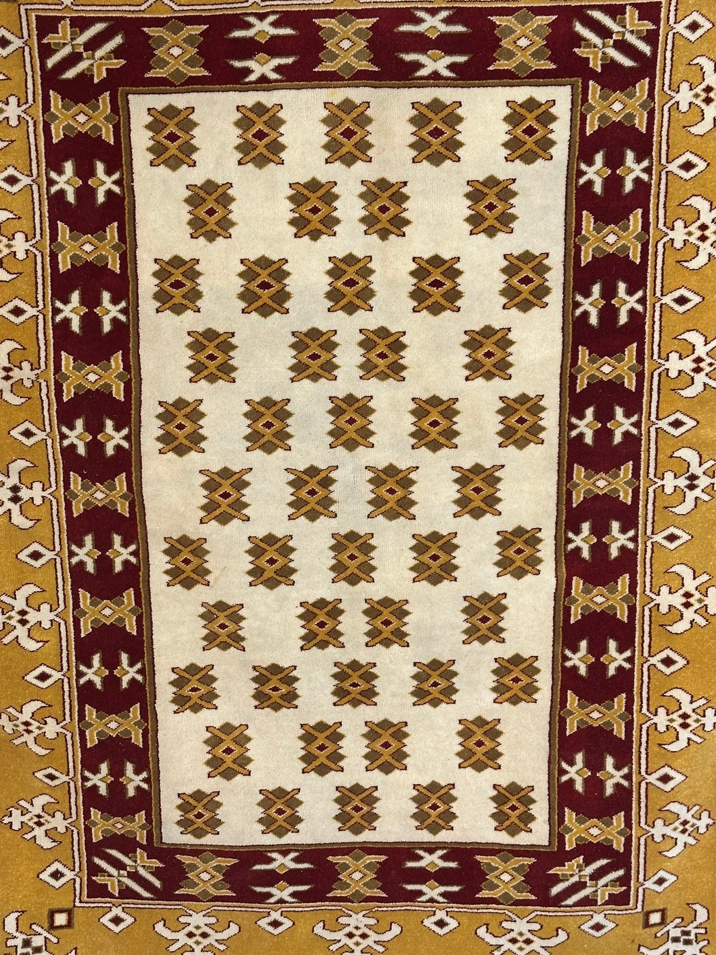 Orientteppich handgeknüpft Gabbeh Indian 182x137 cm