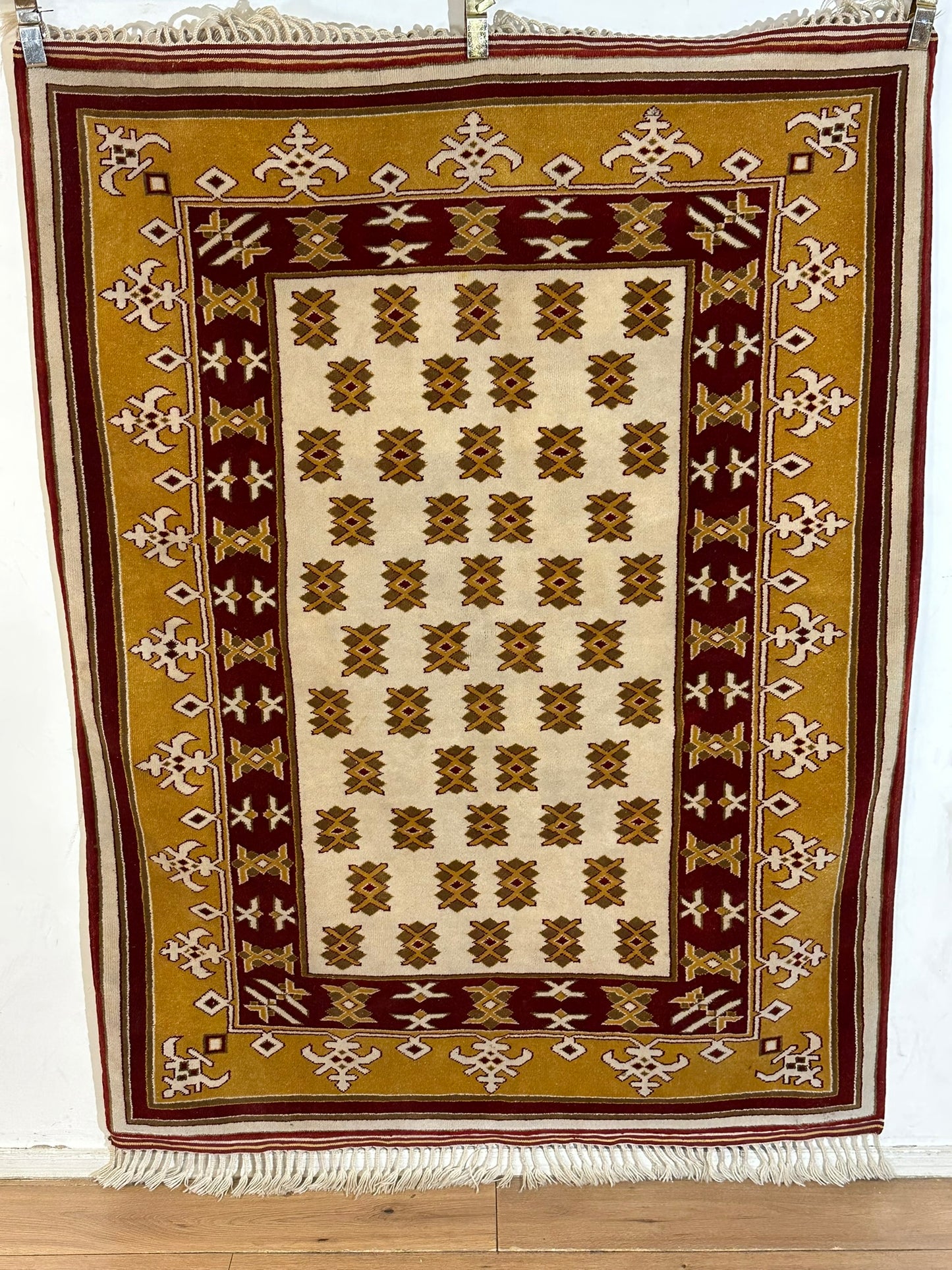Orientteppich handgeknüpft Gabbeh Indian 182x137 cm
