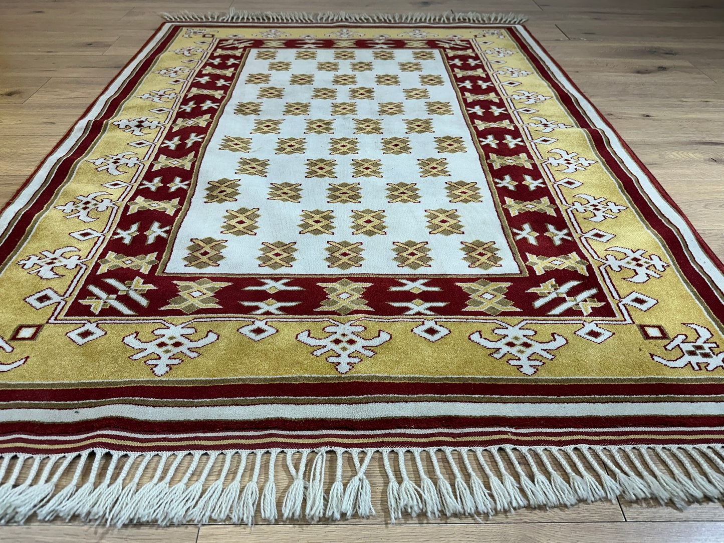 Orientteppich handgeknüpft Gabbeh Indian 182x137 cm