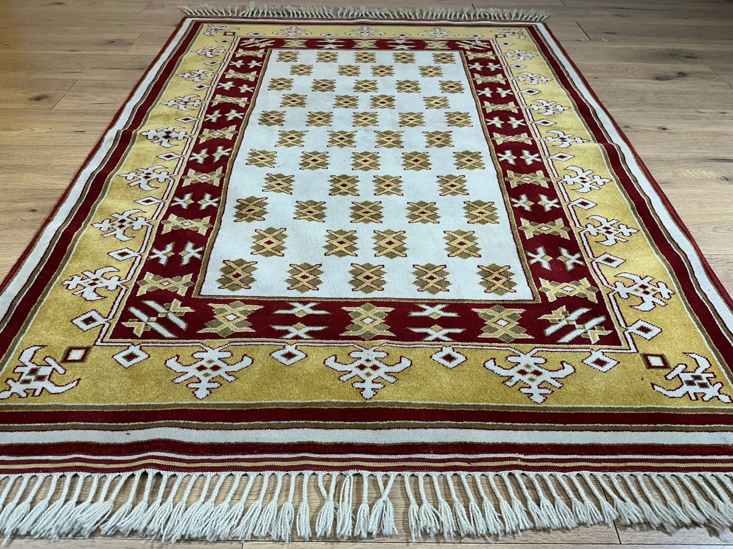 Orientteppich handgeknüpft Gabbeh Indian 182x137 cm