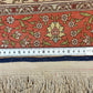 Handgeknüpfter Orient Seidenteppich Hereke Seide signiert 100x60cm