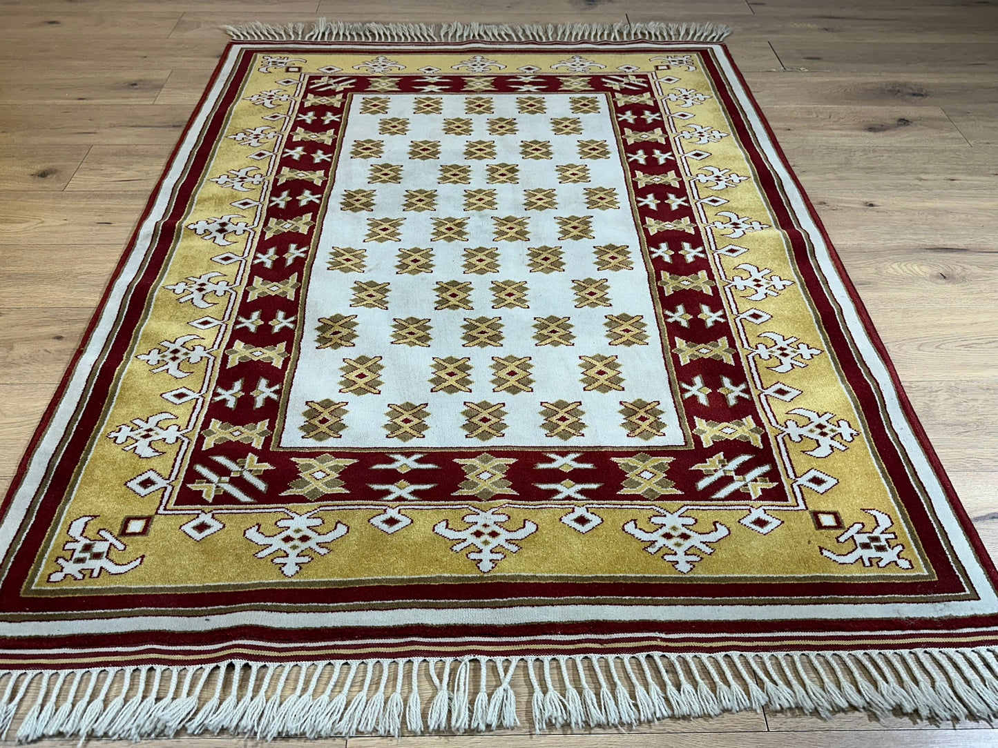 Orientteppich handgeknüpft Gabbeh Indian 182x137 cm