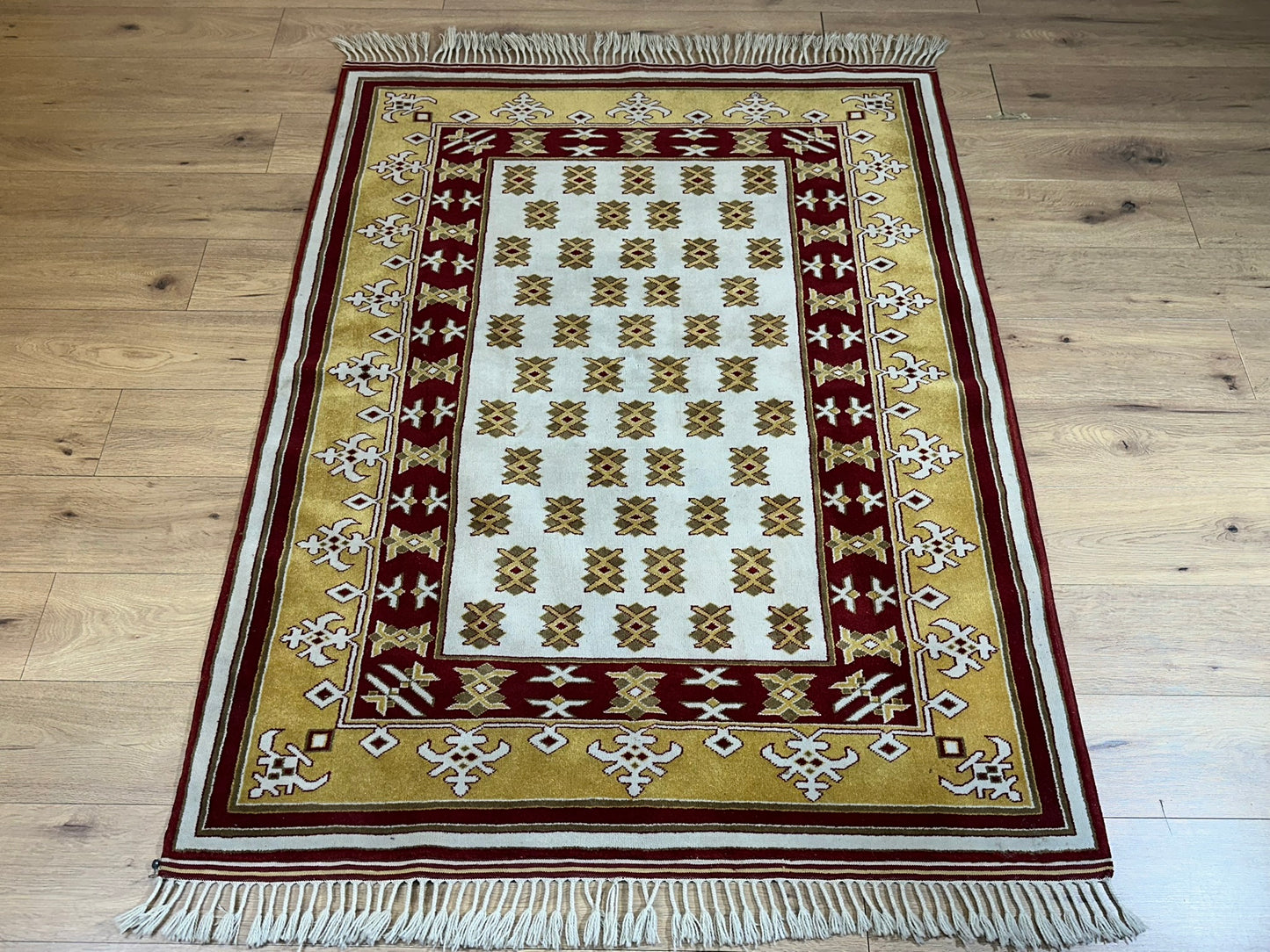 Orientteppich handgeknüpft Gabbeh Indian 182x137 cm