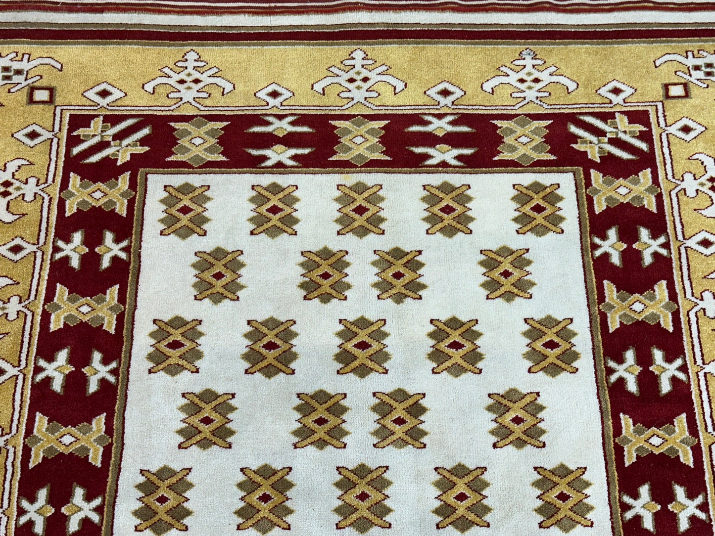 Orientteppich handgeknüpft Gabbeh Indian 182x137 cm