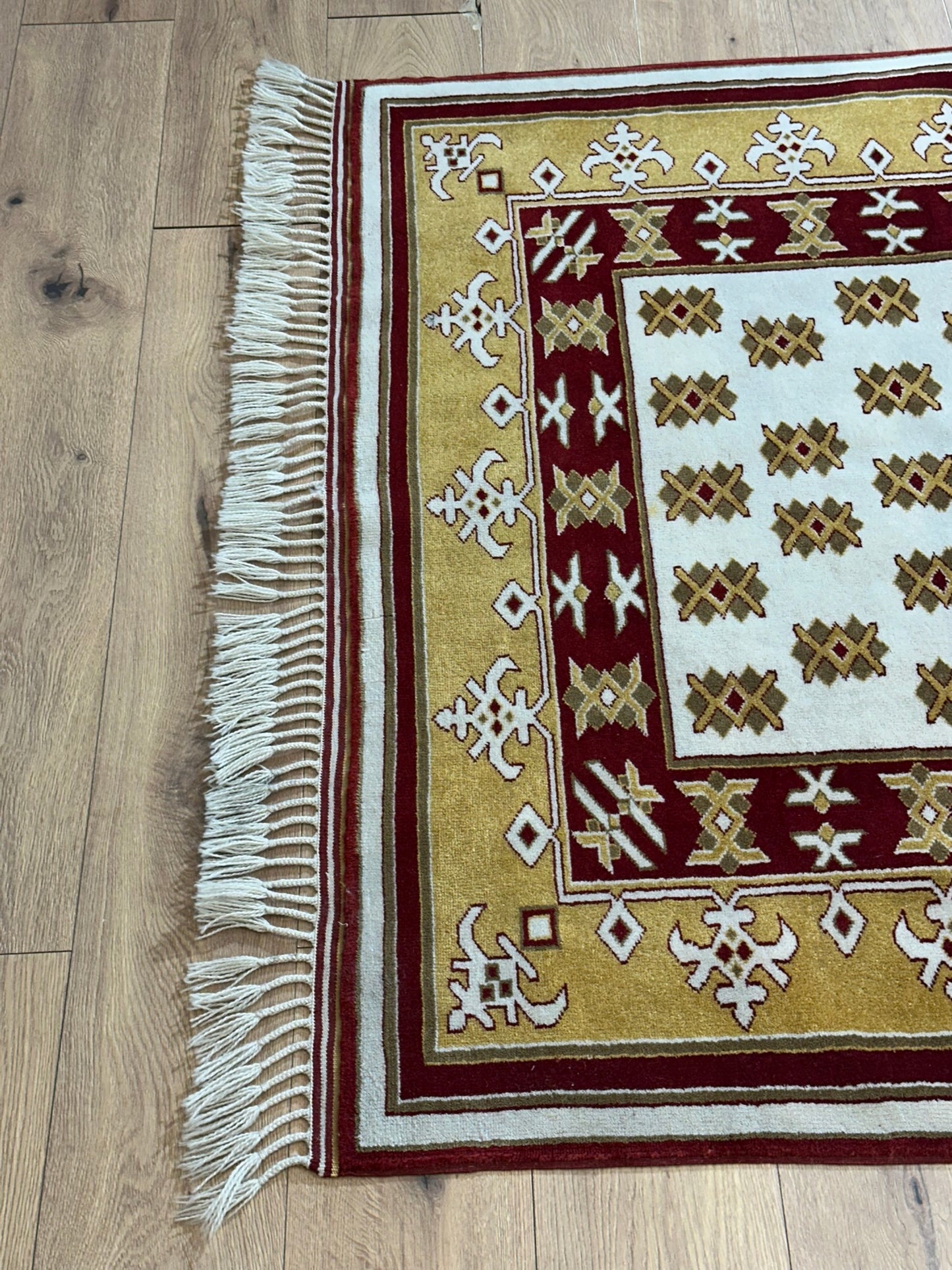 Orientteppich handgeknüpft Gabbeh Indian 182x137 cm