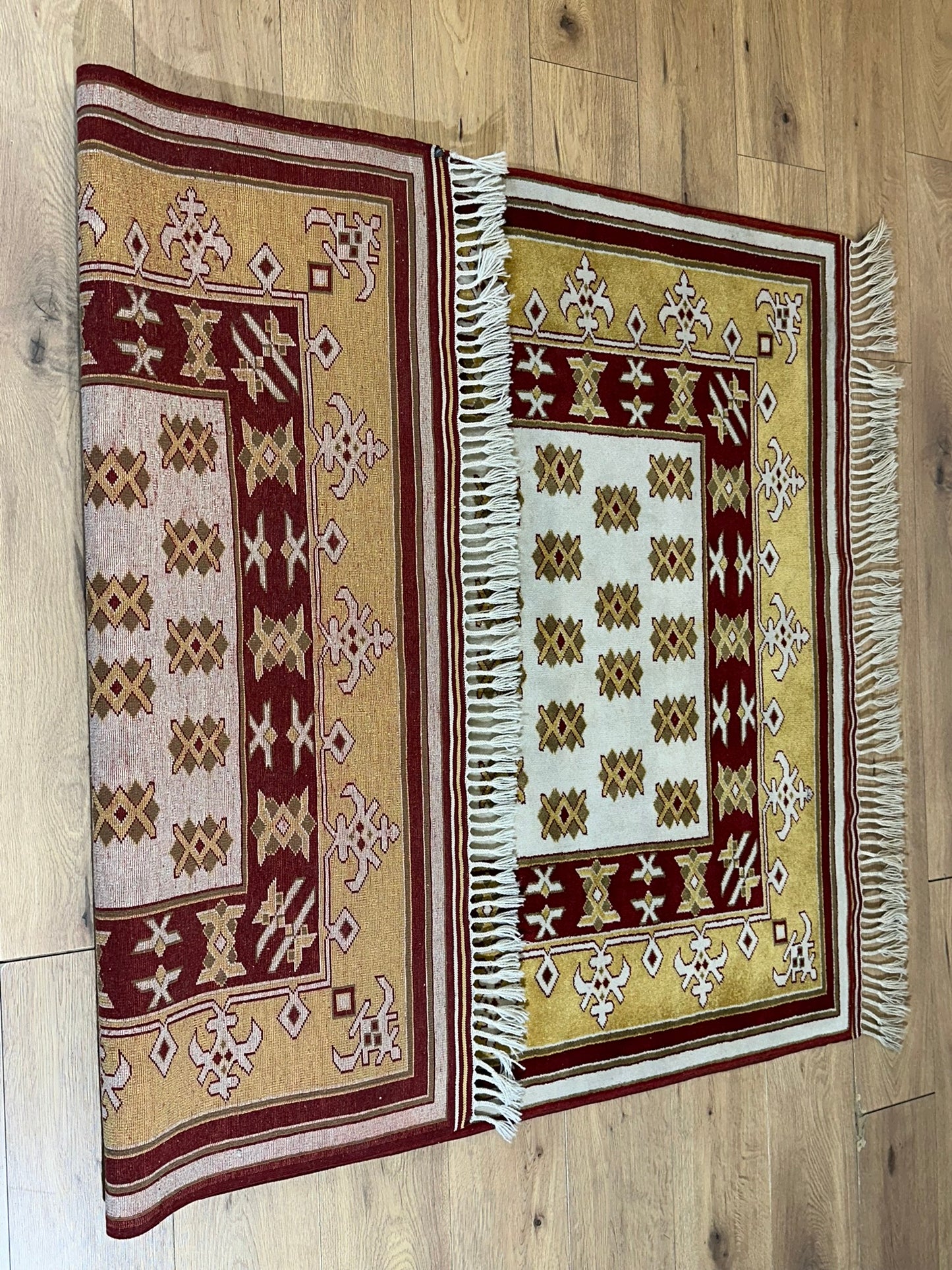 Orientteppich handgeknüpft Gabbeh Indian 182x137 cm