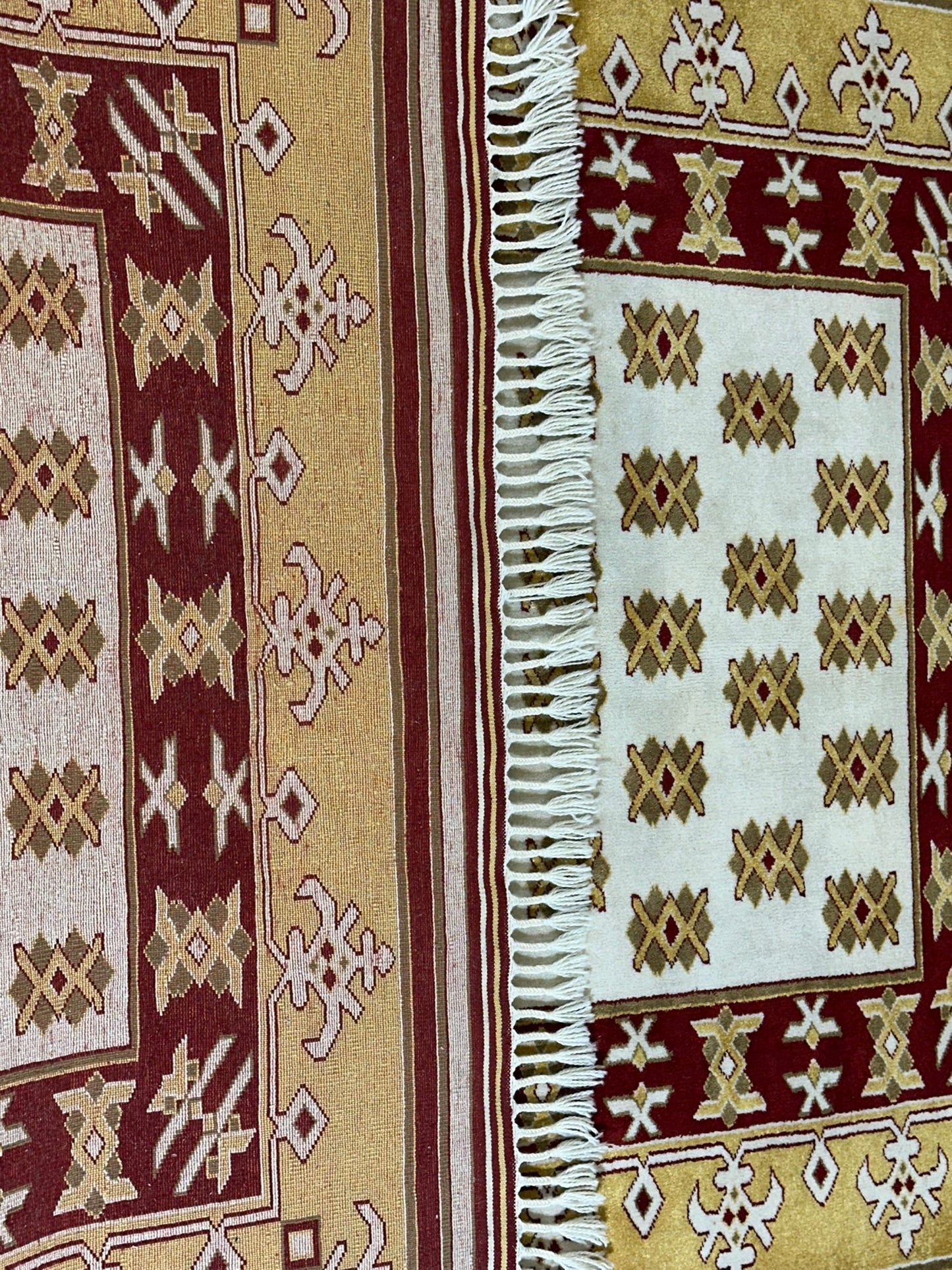 Orientteppich handgeknüpft Gabbeh Indian 182x137 cm