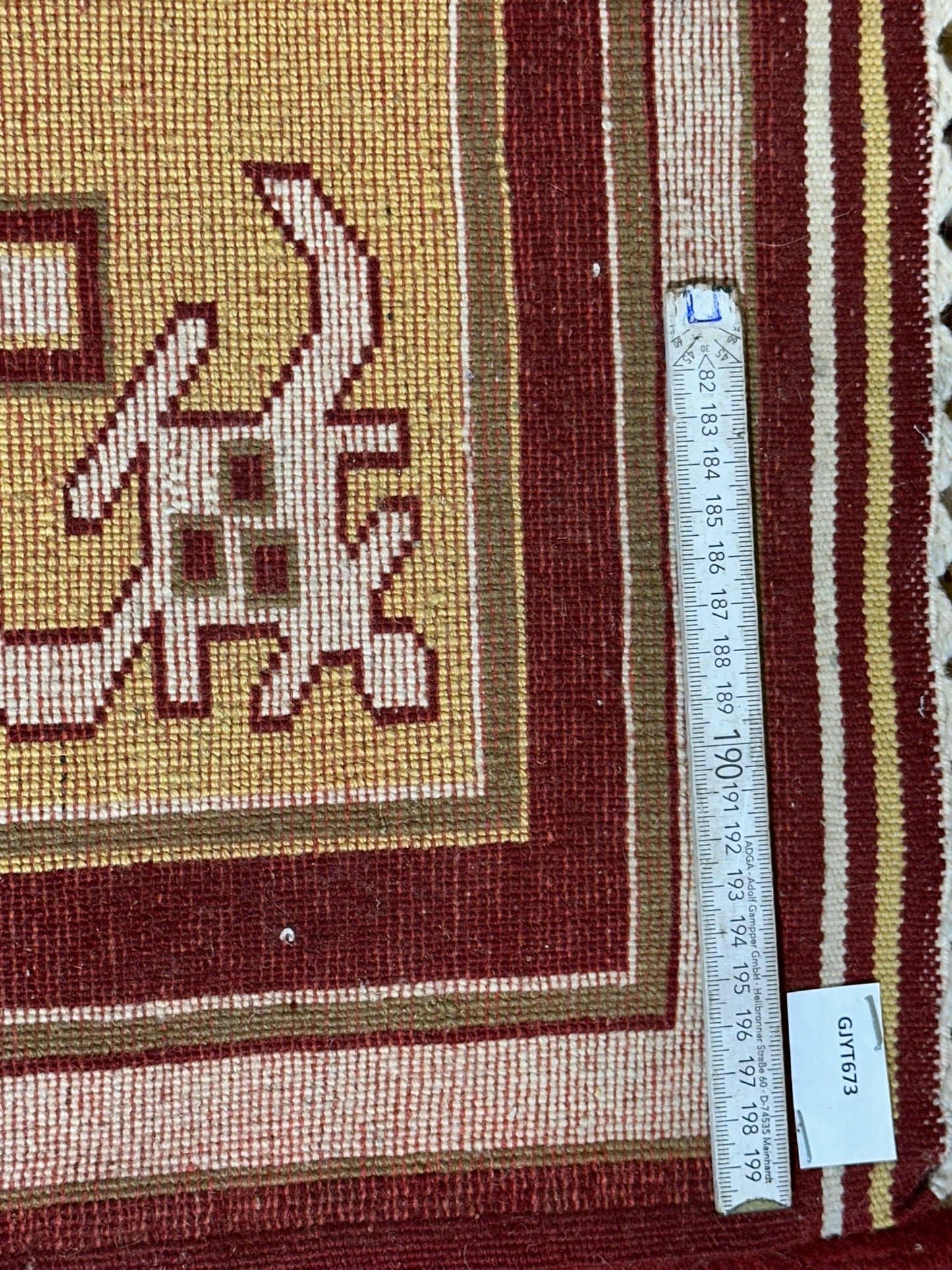 Orientteppich handgeknüpft Gabbeh Indian 182x137 cm